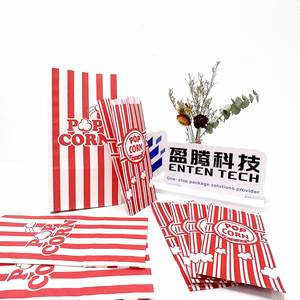 Bolsa de Papel para Palomitas de Maíz Ecológica, Reciclable, Resistente a la Grasa, con Fondo Plano, de Calidad Alimentaria, Colorida - Product Image 4