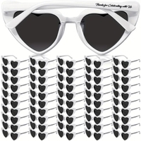 Lunettes de soleil personnalisées en forme de cœur LOGO personnalisé Lunettes de fête pour mariage