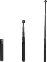 Barra de Extensión de Aleación de Aluminio, Palo Selfie Ajustable con Rosca de 1/4\", Mini Portátil, Capacidad de Carga de 1.5 kg para Gimbal
