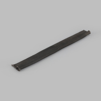 Cordon tressé en fibre de verre Tongchuang noir TCMF-G208 certifié ISO9001-2008, type P, isolation thermique haute température