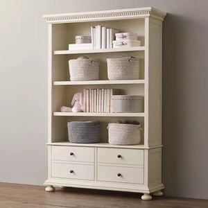 Bibliothèque en chêne massif rétro, personnalisable, vitrine traditionnelle pour la maison, le bureau ou la chambre, avec rangements et anciennes casiers intégrés - Product Image 5