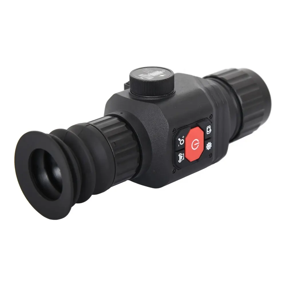 Thermal Scope Built-in 50Hz Thermal Sensor 16X Magnification IP66 Black with Special Railing Mount Outdoor