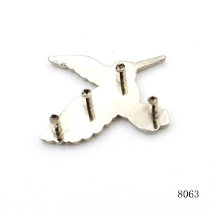 Tachuelas Metálicas con Forma de Colibrí, Niqueladas Pulidas, Remaches de Rosca, Logotipo Personalizado, Herrajes Decorativos Modernos y Resistentes para Cuero - Product Image 3