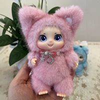 Adorables Porte-clés et Breloques de Sac en Forme de Moutons en Peluche en Fibre de Polyester, Famille de Personnages de Dessin Animé Mignons et Amusants
