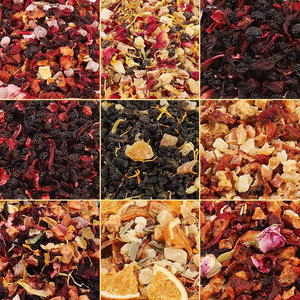 Thé aux saveurs de fruits naturels, thé sucré aromatisé aux fruits secs, mélange de fruits rouges, thé beauté aux fruits, mélanges de feuilles de thé en vrac personnalisés fraise <span class=keywords><strong>vanille</strong></span> - Product Image 1