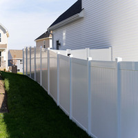 High Quality 6x8 Foot White PVC Fence and Post Wholesale 6ft Privacy Vinyl Plastic Fence Panels Garden Fence Outdoor for Garden