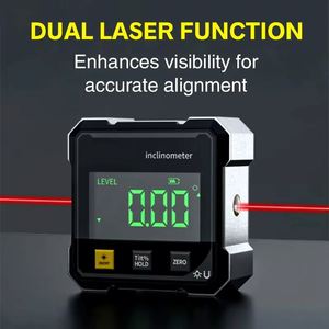 Pocket Digital <b>Level</b> Protractor Automotive Tool Professional Digital Display Angle Gauge 360 Degree Magnetic - Product Image 1