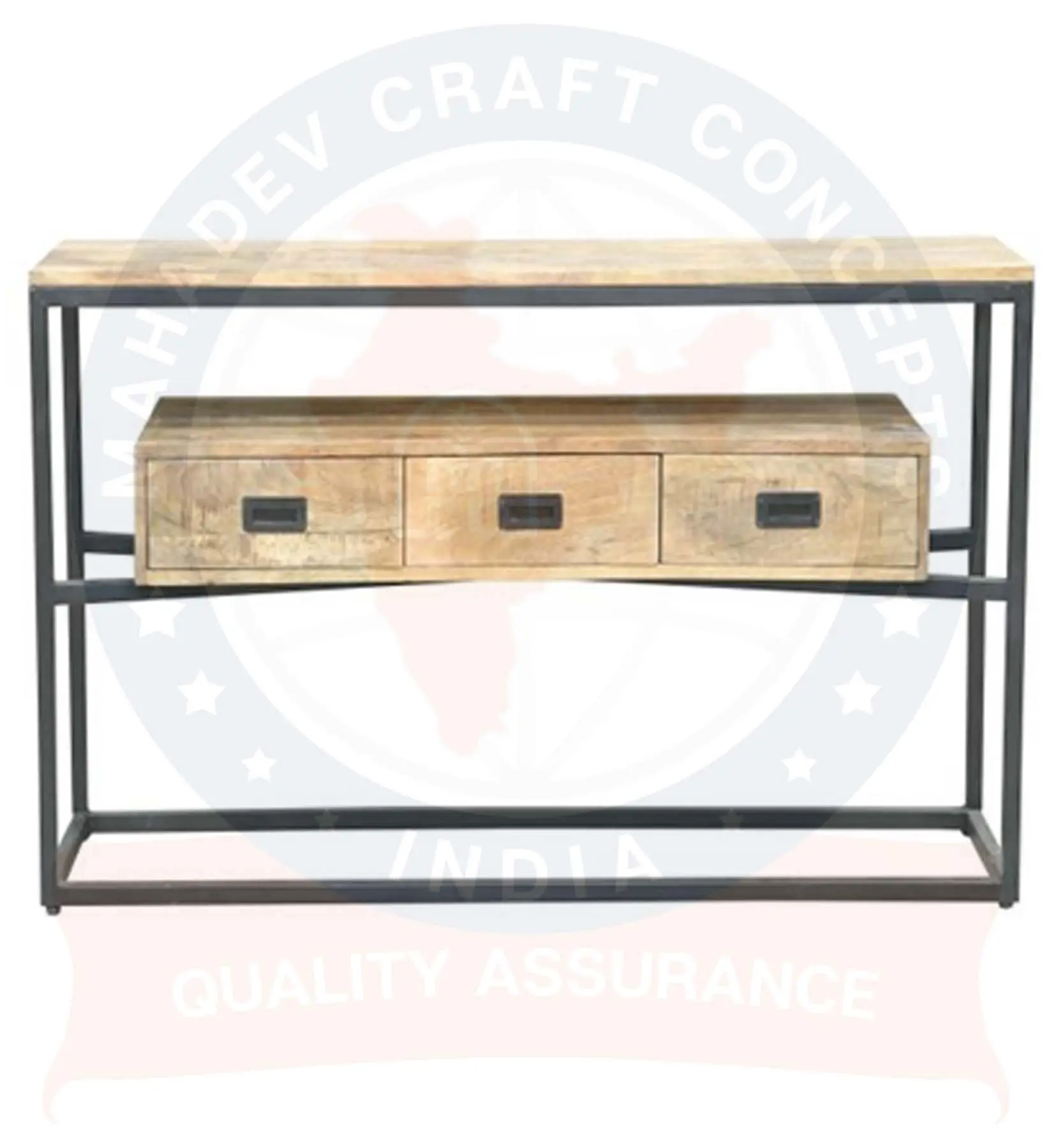 French farmhouse natural style hotel home hallway multi drawers rustic antique recycled wood console table furniture