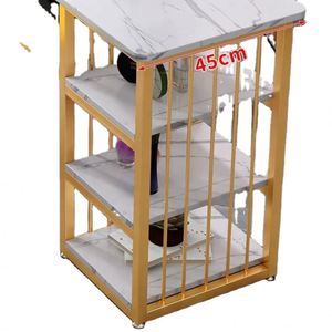 Set Moderno di Tavolo e Sedie per Manicure in Marmo e Metallo con Pallet in <span class=keywords><strong>Legno</strong></span> Nero e Oro per Salone di Bellezza - Product Image 4