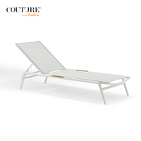 Chaise longue de plage légère et portable pour l'hôtel, en tissu durable et écologique, pliable et réglable, pour le camping