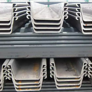 Estacas Metálicas de Aço de Alta Resistência, Roladas a Quente, 8mm 10mm de Espessura, 3m 6m 4m 12m, Q235 Q345 Q355, Tipo Z U - Product Image 2