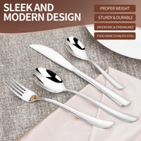 Ensemble de couverts en acier inoxydable sur mesure en gros, argenterie fantaisie, couverts de luxe pour mariage, hôtel, service de traiteur
