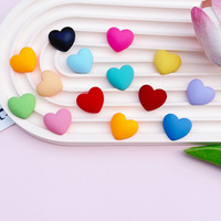 Accessoires Cœur DIY de différentes tailles, breloques pour coques de téléphone, bijoux pour coiffures, breloques pour chaussures, patchs cœur amour en acrylique colorés