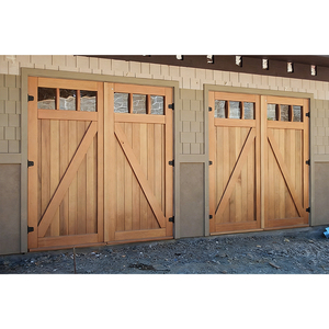 <span class=keywords><strong>Puerta</strong></span> de <span class=keywords><strong>Garaje</strong></span> Seccional Automática de Madera Sólida, Estilo Rústico Vintage, con Apertura Superior - Product Image 1