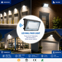 Luminaire mural LED à économie d'énergie 40-120W, réglable, pour extérieur, montage mural, éclairage de sécurité pour usage commercial et industriel