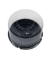 Meilleures ventes Mini-conteneur à cupcakes en plastique transparent Boîte à gâteaux sous blister avec couvercle en forme de dôme