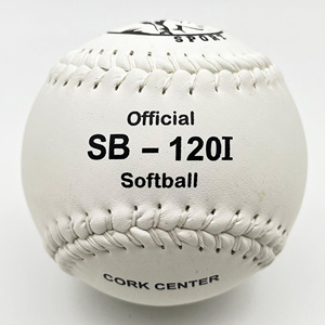 Pelotas de Softbol Profesionales Estándar <span class=keywords><strong>Tamanaco</strong></span> SB-120I de 12 Pulgadas, Blancas, de Cuero, COR.50, 420 LBS PK, Centro de Corcho, Venta al por Mayor - Product Image 5