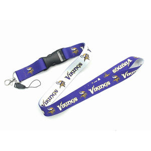 Hot Minnesota Vikings Lanyard pour badges d'identification Style de conduite Breakaway et porte-clés Lanyard - Product Image 1