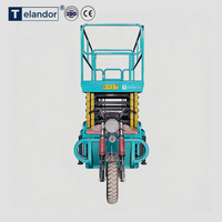 Ultra Düşük Fiyatlı Kendinden Tahrikli Elektrikli Üç Tekerlekli Triportör Makaslı Forklift Hidrolik Kaldırma Platformu