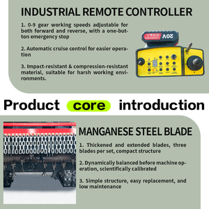 Tondeuse à gazon industrielle télécommandée sans fil 4 temps, autopropulsée sur chenilles, alimentée par batterie pour l'agriculture et l'aménagement paysager - Product Image 5