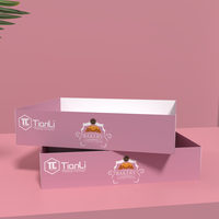 Boîte en papier réutilisable de qualité alimentaire personnalisée en gros pour collations, pique-niques, goûters, emballage de biscuits et desserts avec séparateurs