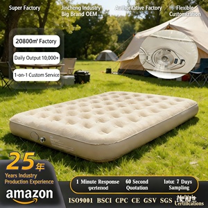 Colchón <span class=keywords><strong>Inflable</strong></span> Automático con Cojín de Aire, Colchón Grueso Elevado para Piso, Portátil para Acampar al Aire Libre, Personalizable de PVC - Product Image 1