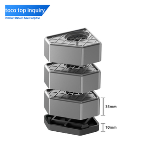 Toco grigio asciugatrice <span class=keywords><strong>lavatrice</strong></span> Anti-vibrazione cancellando i cuscinetti in gomma Anti-passo antiscivolo supportano piedi riduzione del rumore di Shock - Product Image 4