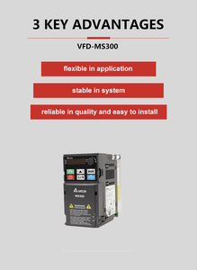 Variateur de fréquence Delta 5,5 kW à contrôle vectoriel VFD25AMS23ANSAA VFD 7 CV 220 V - Product Image 2