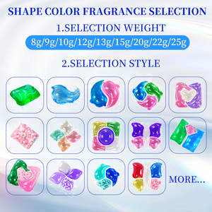 5-en-1 fruits hypoallergéniques parfumés 12g perles de <span class=keywords><strong>lessive</strong></span> écologiques capsules de nettoyage polyvalentes pour l'élimination des taches jetables - Product Image 4