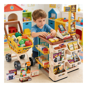 Juguete de Caja Registradora con Escáner, Supermercado, Tienda de Abarrotes, Mostrador de Compras, Cesta de Compras, Juego de Imitación de Mercado, Juguetes Educativos para Niños - Product Image 5