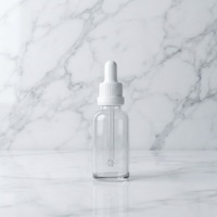 En stock – Bouchon à vis en plastique côtelé avec bulbe en caoutchouc, compte-gouttes anti-fuite pour flacon d'huile essentielle, de sérum ou de cosmétique