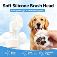 Nettoyant pour pattes d'animaux sans eau, écologique, mousse shampoing sans rinçage, réparation douce, brosse manuelle pour chiens, 150 ml, tout usage