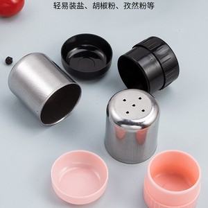 Botellas de condimentos de acero inoxidable, 4 piezas, condimentos sólidos ligeros para cocina y cocina al aire libre - Product Image 2