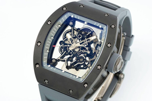 Luxury High Quality Trendy <b>Watch</b> <b>Automatic</b> Winding Black Ceramic <b>Watch</b> Rubber Strap Men's Business Mechanical <b>Watch</b> - Product Image 2
