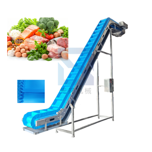 Fabrieksprijzen Assemblagelijn Voedseltransportband Witte Voedselkwaliteit Roestvrijstalen Pu-<span class=keywords><strong>Band</strong></span> Klimtransportband - Product Image 1