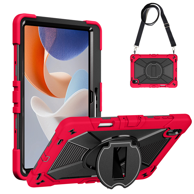 Industrial Grade Tablet Case for Samsung Tab S12 Plus Silicone PC Housing for Warehouse Field Service
