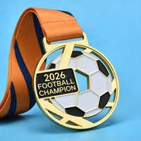 Medallas Deportivas Personalizadas de Metal de Alta Calidad OEM con Logotipo Grabado en 2D y 3D, Premios de Béisbol, Fútbol, Tenis con Cinta