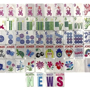 In-stock New Modern American Mahjong <strong>Lucky</strong> <strong>Charm</strong> <strong>Cereal</strong> Acrylic Tiles for 4 Players Entertainment - Product Image 1