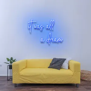 Koncept Drop Shipping 24inch It Was All A Dream Custom Neon Led Sign Neon Light Advertising Custom LED Neon Sign