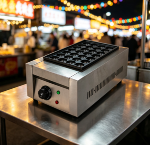Nouvelle Machine Électrique à Griller les Boulettes de Poisson et les Boulettes de Poulpe à 1 Tête, Modèle Commercial Baokang 2026, Haute Productivité, avec Minuteur, <span class=keywords><strong>Prix</strong></span> Usine - Product Image 4