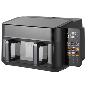 Wholesale New Top and <b>Pot</b> Visible 10L Digital Double Dual Air Fryer With 2400W High Power for Large Family Cooking 1. 360. Rapid - Product Image 2
