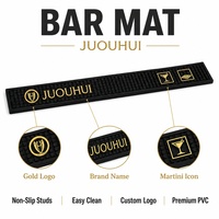Tapis de bar carré en PVC non tissé personnalisé, antidérapant, pour café et bar à vin, avec conception gratuite, accessoires pour boissons – Fournisseur d'usine