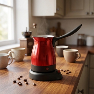 เครื่องชงกาแฟตุรกีไฟฟ้าดีไซน์สวยงาม ขนาด 0.5 ลิตร หม้อกาแฟตุรกี ของขวัญสุดเพอร์เฟกต์สำหรับคนรักกาแฟ - Product Image 1