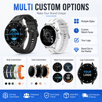 Reloj Inteligente Redondo con Logotipo Personalizado, Reloj Deportivo con Llamadas y Rastreador de Actividad Física de Marca Privada para Vendedores de Comercio Electrónico