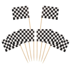 Banderitas para Palillos Blancas Puras, Paquete de 100, Decoración Festiva, para Frutas, Pasteles, <span class=keywords><strong>Hamburguesas</strong></span> y Cócteles - Product Image 1