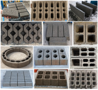 Machine manuelle à briques emboîtables Rongde, machine à blocs de ciment creux pour usine, 380V, facile à utiliser