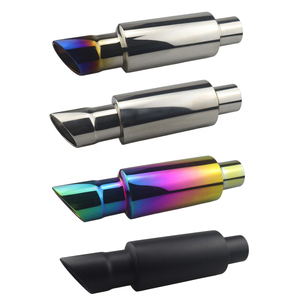Automobile and Motorcycle Exhaust Pipe Tailpipe Universal Stainless Steel Straight <b>Drum</b> Decoration Modification - Product Image 3