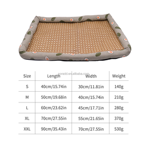 Alfombra Refrescante de Bambú Antideslizante para Verano, Camas para Mascotas, Alfombra Cuadrada con Patrón Sólido para Perros, Gatos y Animales Pequeños - Product Image 3