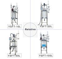 Yuhua Olla de Reacción con Calefacción Encamisada de 10L-100L, Bomba con Control PLC, Operación Semiautomática, Vidrio de Borosilicato, Pantalla Digital