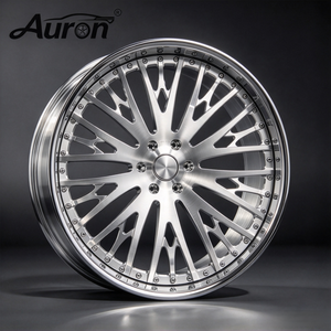 Nouvelles jantes en alliage d'aluminium Auron, moulées en deux parties, à cinq branches, pour la personnalisation et l'amélioration des voitures particulières - Product Image 2
